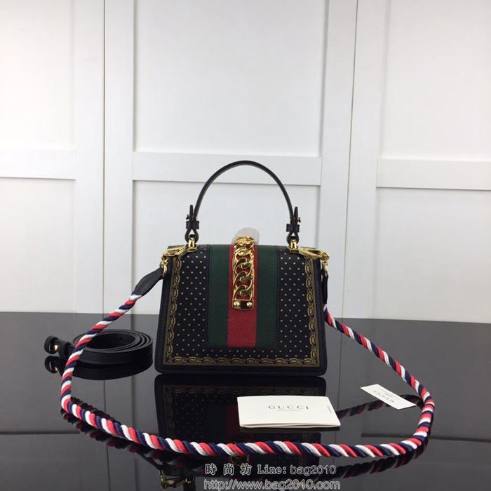 GUCCI古馳 新款 專櫃品質 原單 470270印金 克色 手提 單肩 斜挎包HY1336